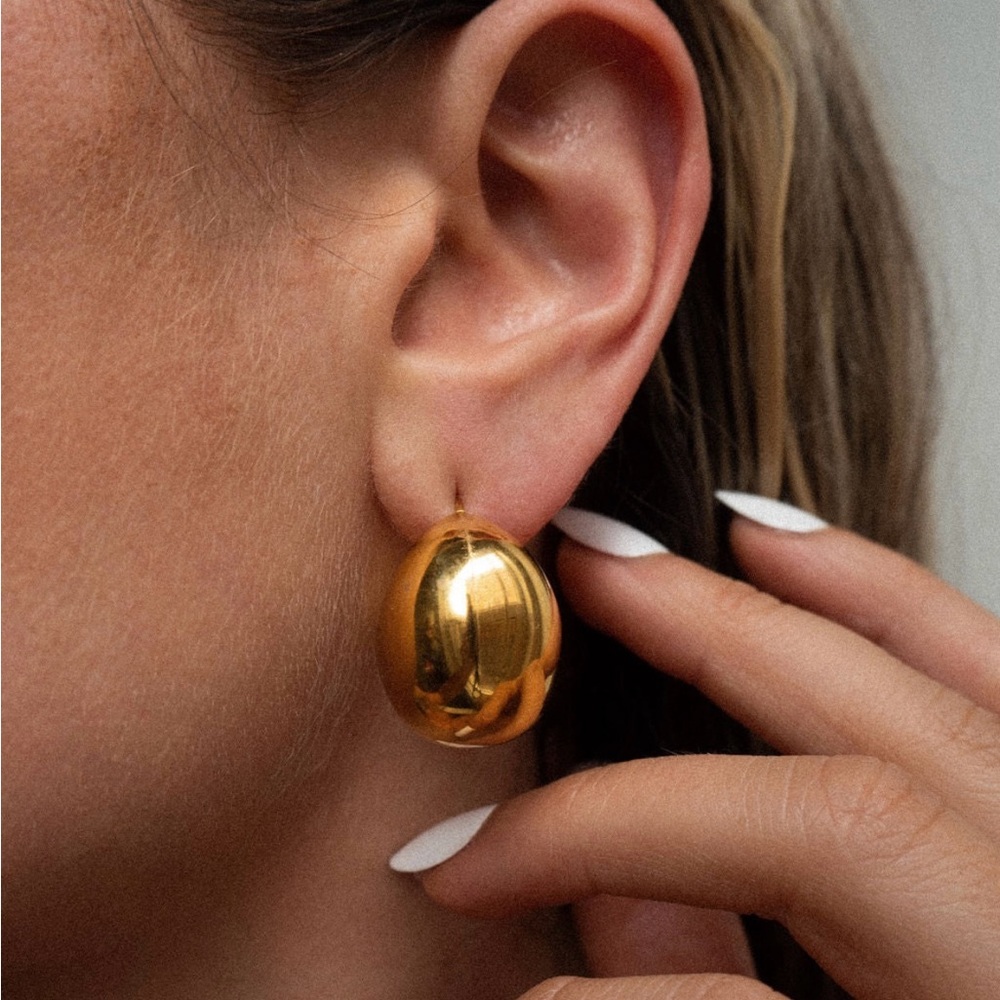 Luv Aj Lucia Hoops in Gold